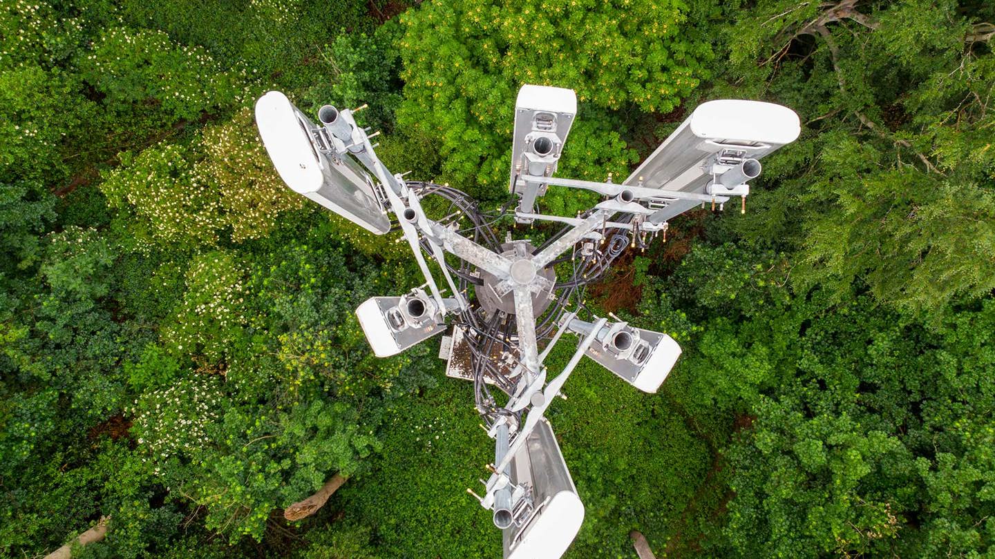 aerial picture of communication antenna  Crop0
